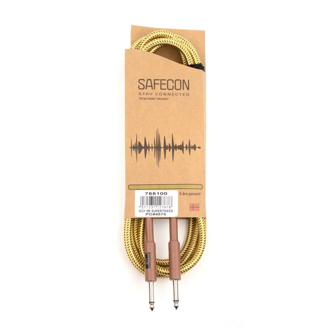 Hovedbilde SAFECON IC21 3M rett/rett jack Instrument/gitar ...